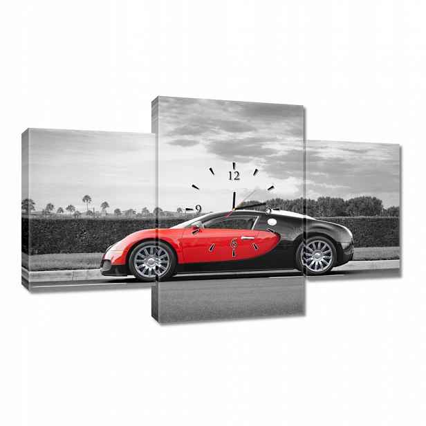 Nástěnné hodiny Bugatti Veyron 100x60