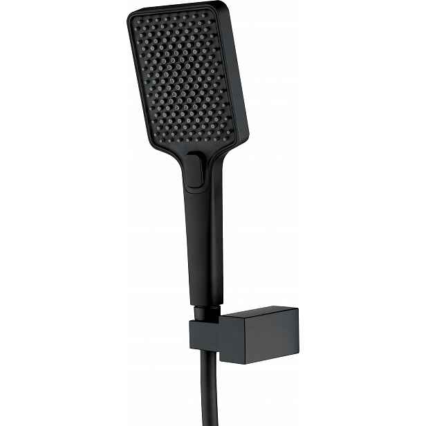 Anemon Sprchový set bodová Sprchová Hlavice Hadice Držák Černá matná