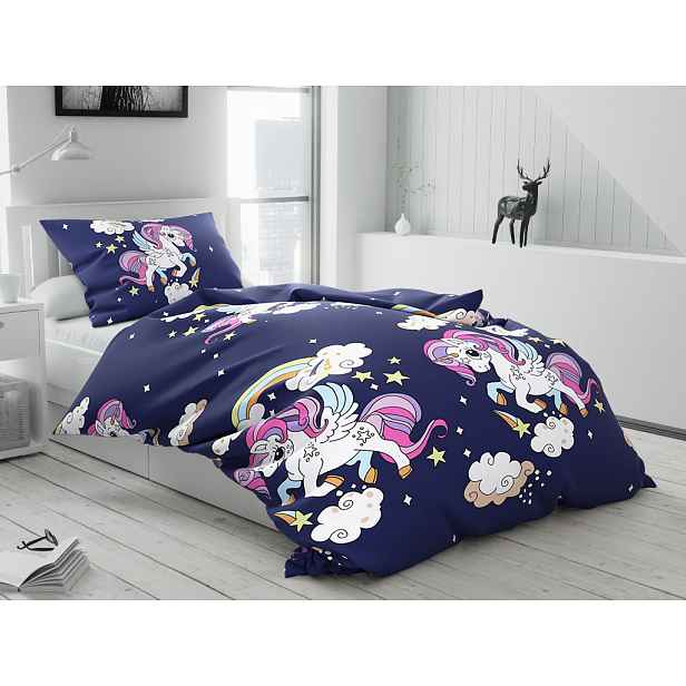 Bavlněné povlečení FAIRY TALE modré Rozměr povlečení: 70 x 90 cm | 140 x 220 cm