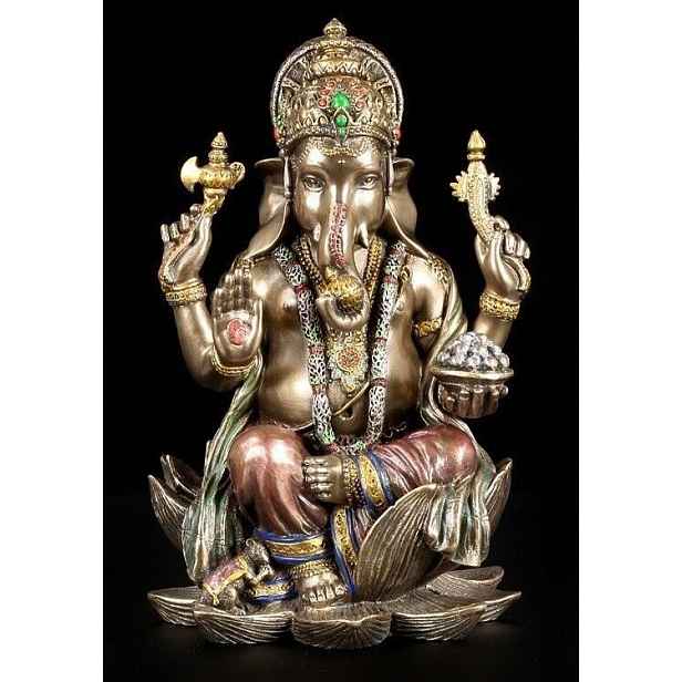 Figurka ve stylu Veronese Ganesha 19 cm Hinduistická Mytologie
