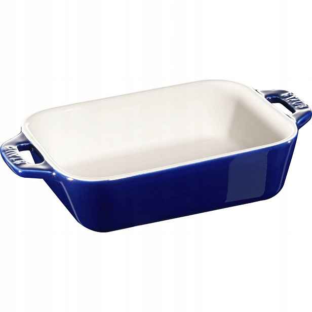 Obdélníková keramická mísa 400 ml, modrá, Cooking Staub