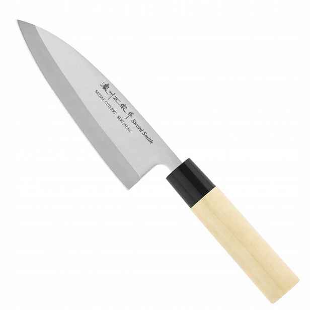 Satake S/d 420J Levoruký japonský Nůž na filetování Deba 15,5 cm