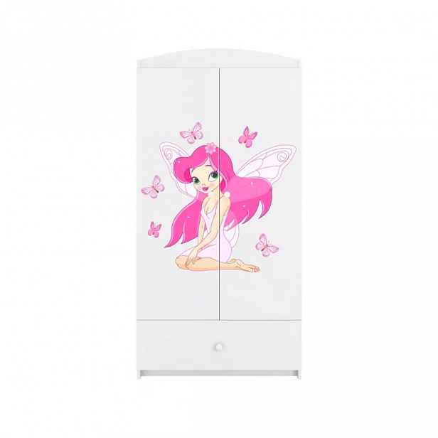 Skříň Babydreams bílá - Víla 2