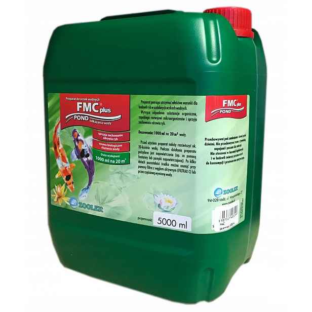 Zoolek Fmc 5000ML Přípravek Proti Parazitům Pro Zdravé Ryby V Zahradním Jezírku Velké Balení