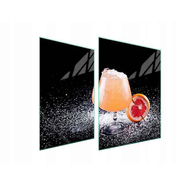 7v1 Skleněná ochranná deska na sporák 70x52 Drink