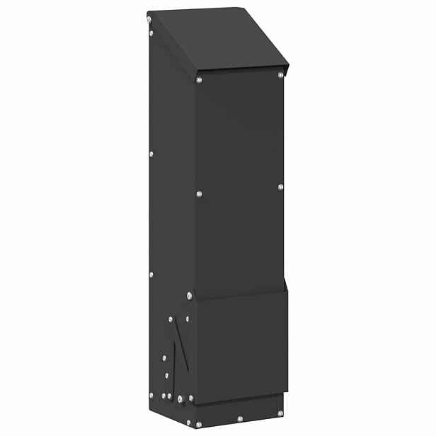 vidaXL Krmítko pro slepice Černá 13 x 12 x 51 cm