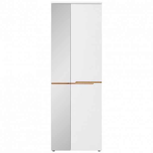 Voleo SKŘÍŇ NA ODĚV, bílá, dub artisan, 65/192/38 cm