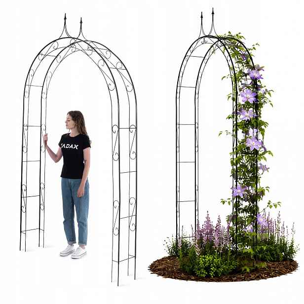 Zahradní Pergola Kovový Oblouk Na Květiny Růže Na Růže Popínavá 281 cm Podpora