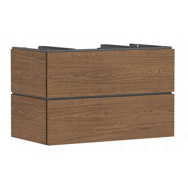 Hansgrohe Xilesa E - Umyvadlová skříňka, 62x98x55 cm, 2 zásuvky, kašmírový dub 54301550