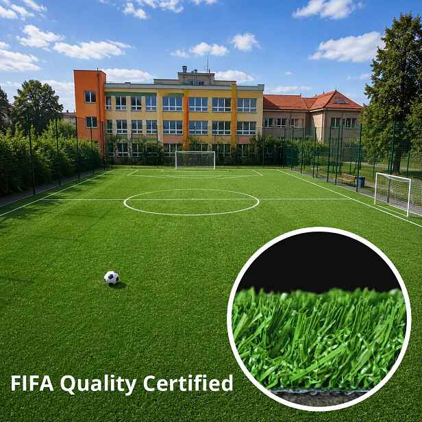 Umělá tráva Fotbal, na míru, šíře 2m, zelená, Multi-decor
