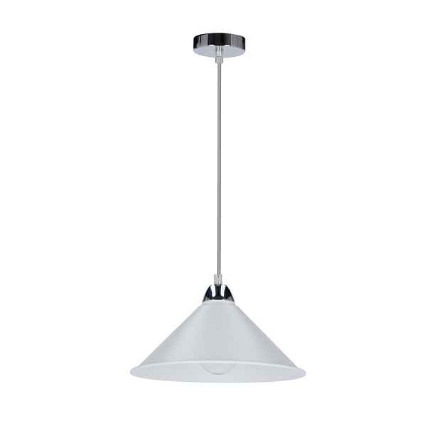 Závěsná lampa Avola, chrom, 26 ks, 1x60W, stínidlo E27, bílá
