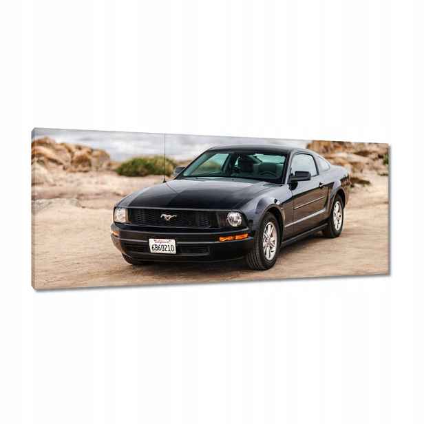 Obrazy 100x40 Černý Ford Mustang