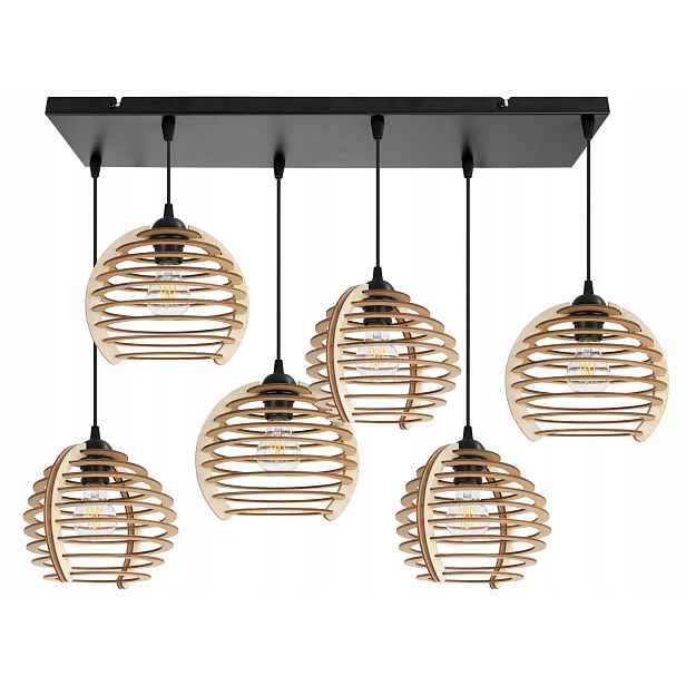 Závěsná Lampa Stropní Lustr Dřevěná, Moderní Boho, Do Kuchyně