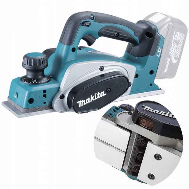 Akumulátorový hoblík Makita DKP180ZJ 18V 82 mm 0-2 mm