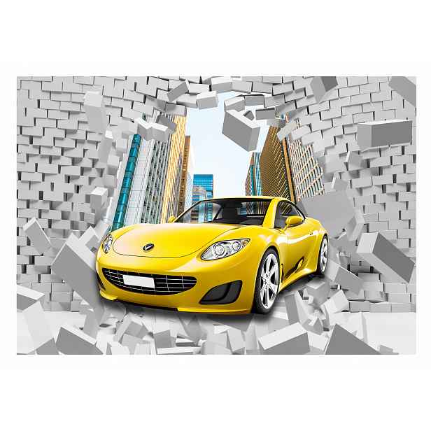 Fototapeta Pro Chlapce 3D Auto 254x184