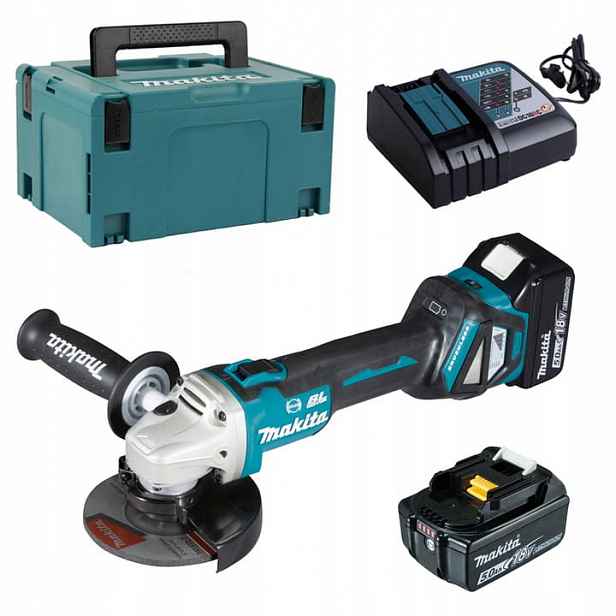 Makita DGA513RTJ Bruska S Regulací 2x5Ah