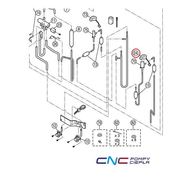 Panasonic CWA43C2385 – Originální cívka expanzního ventilu V-coil Complete