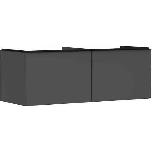 Skříňka pod umyvadlo pod desku Hansgrohe Xelu Q 136x49,5x55 cm šedá matná 54067670