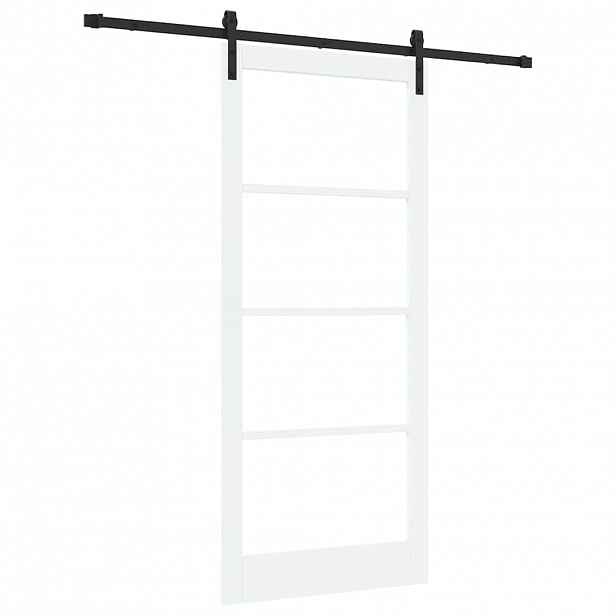 vidaXL Posuvné dveře ORKDAL Bílá a černá 93 x 211 cm