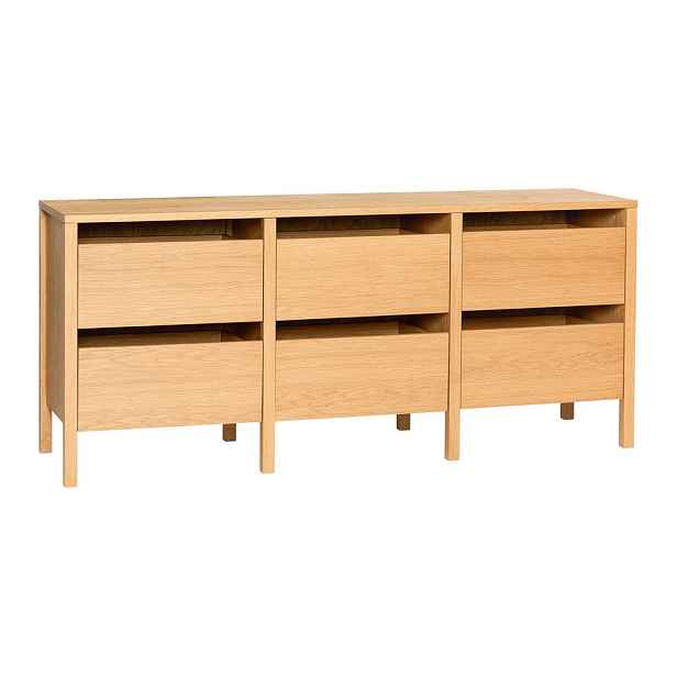 Komoda v dekoru dubu v přírodní barvě 150x65x40 cm Forma – Hübsch