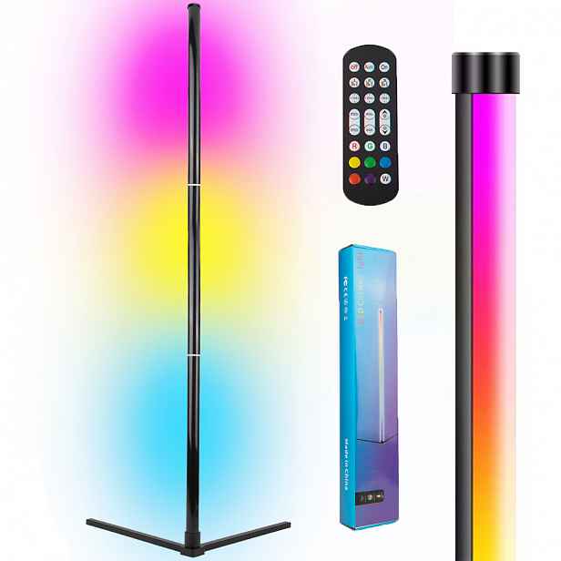 Stojací Podlahová Led Lampa Rohová 3D Noční Lampa Do Ložnice