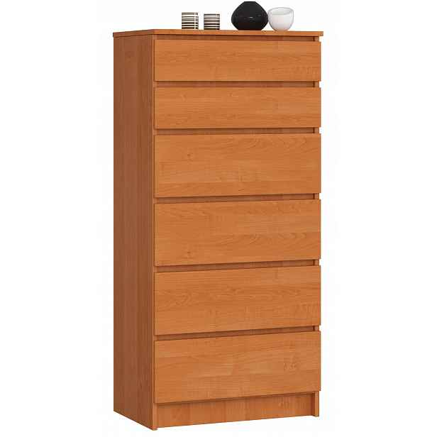 Komoda skříňka K60 6 zásuvek olše Akd