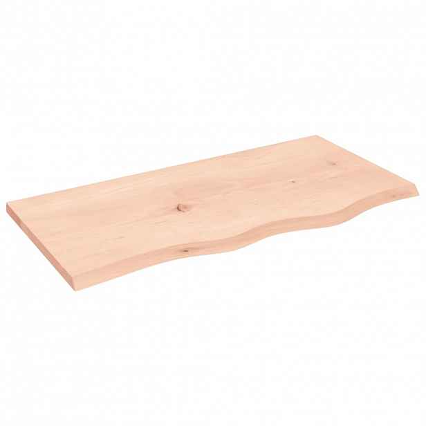 vidaXL Stolní deska 80 x 40 x 2 cm neošetřené masivní dubové dřevo