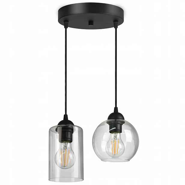 Skleněná závěsná lampa Stropní Svítidlo Geometrické stínítka