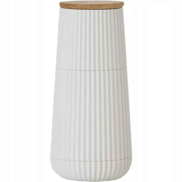 AdHoc Mlýnek na pepř/sůl, výška: 150 mm, průměr: 65 mm, bílý