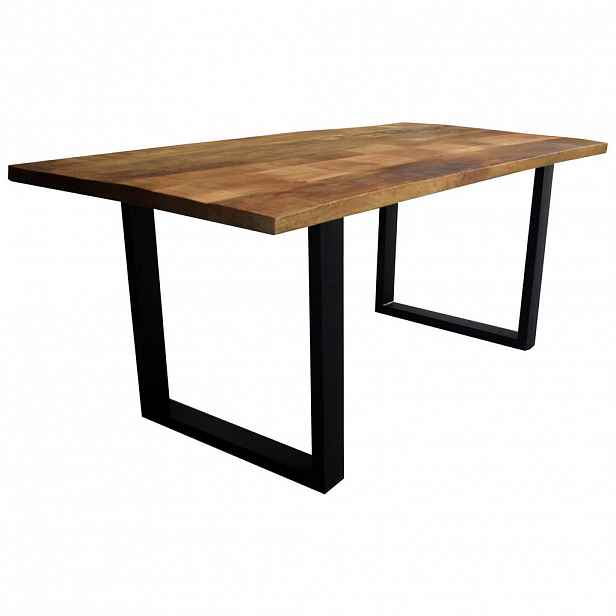 Ambia Home JÍDELNÍ STŮL, mangové dřevo, přírodní barvy, černá, 180/90/77 cm