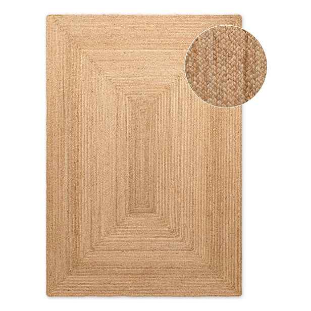 Oboustranný/ručně tkaný jutový koberec v přírodní barvě 200x300 cm Juno – Hanse Home