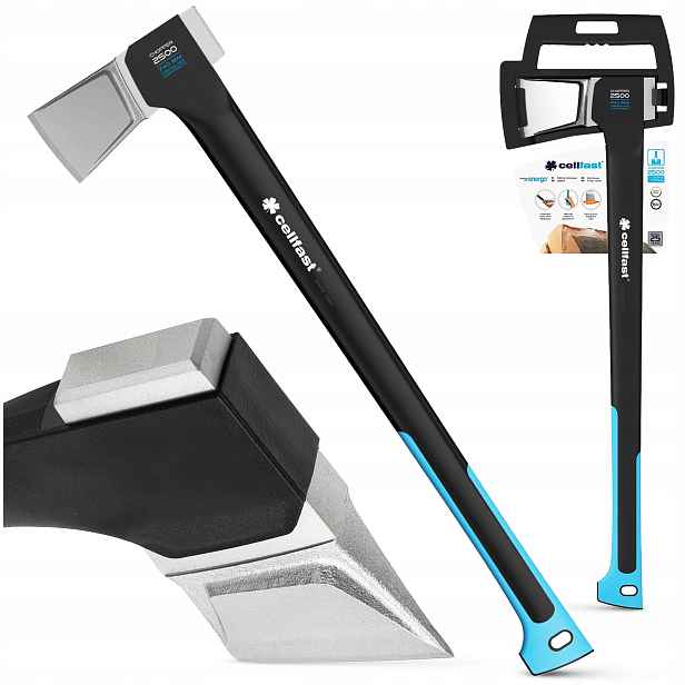 Rozštípací Sekera Na Dřevo Cellfast C2500 Silná Vyvážená 74 cm