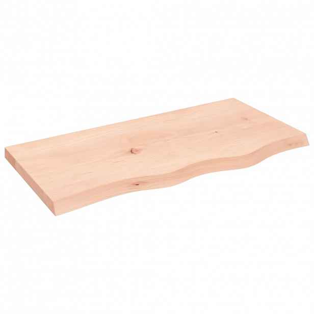 vidaXL Stolní deska 80x40x(2-4) cm neošetřený masivní dubové dřevo