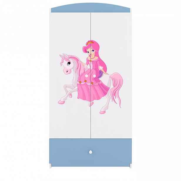 Skříň Babydreams modrá - Princezna 1