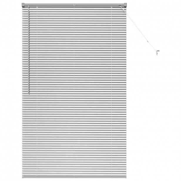 vidaXL Venet školní žaluzie Stříbrná 175 x 105 cm 25 mm Hliník