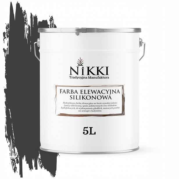 Barva Silikonová Fasádní Barva 5L Černá F268 Pro Malování
