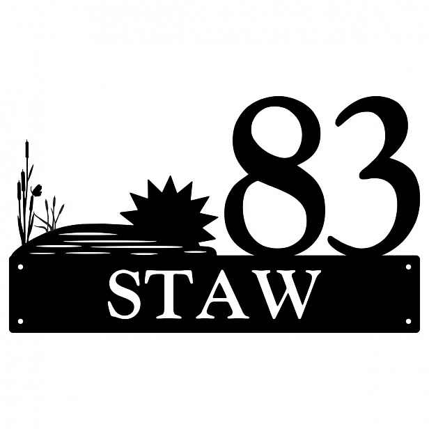 Číslo Na Dům 48 cm Tabule Adresa Ocel 2 mm Grafika 134
