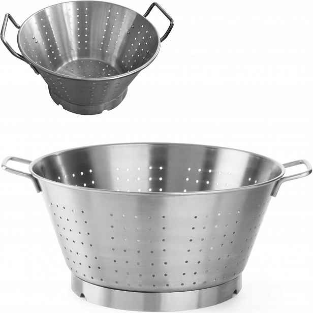 Ocelová cedníková vana Profi Line, průměr 320 mm Hendi 535509