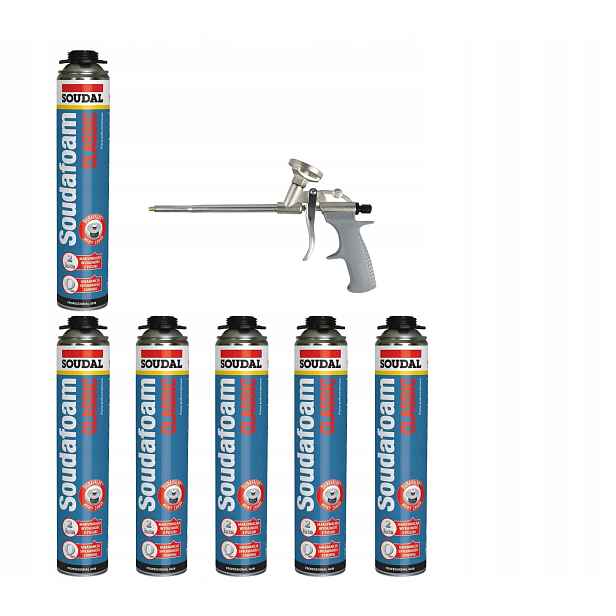 Soudal Pistolová pěna Soudafoam Classic 114091 6 ks pistole