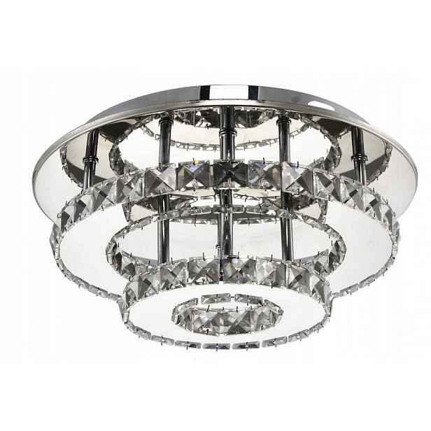 Stropní Svítidlo Křišťál Kulatá Stropní Svítidlo Glamour 20W