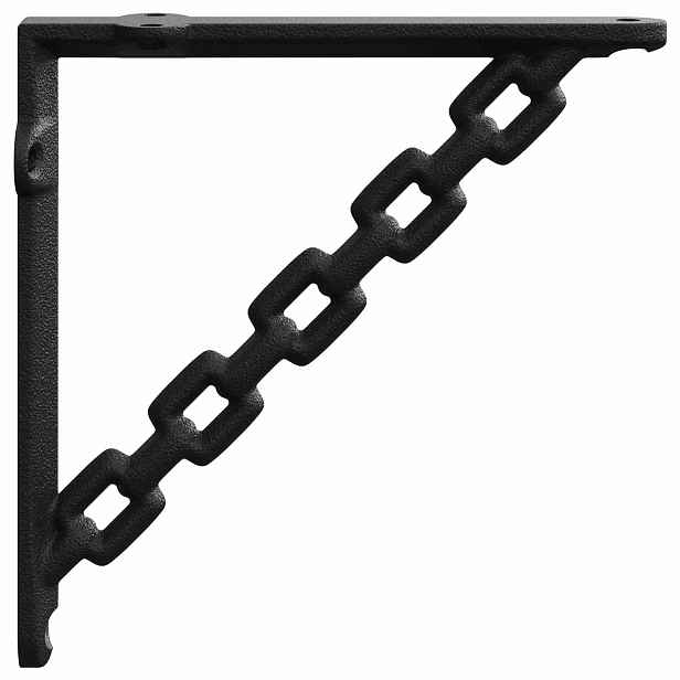 vidaXL Držáky na nástěnné police 12 ks Černá 10.5 x 10.5 x 3 cm Ocel