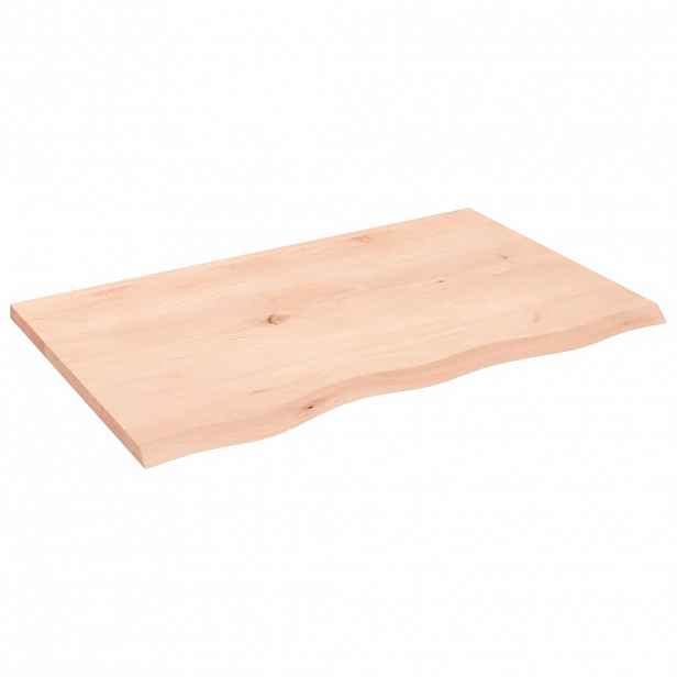 vidaXL Stolní deska 80 x 50 x 2 cm neošetřené masivní dubové dřevo