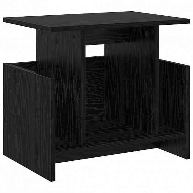 vidaXL Televizní stojan 50 x 35 x 45 cm Černý dub Kompozitní dřevo