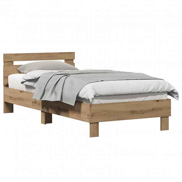 vidaXL Rám postele Dub artisan 80 x 200 cm Kompozitní dřevo