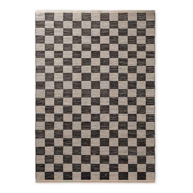 Černý/krémový oboustranný/ručně tkaný koberec s příměsí juty 160x230 cm Rex – Hanse Home