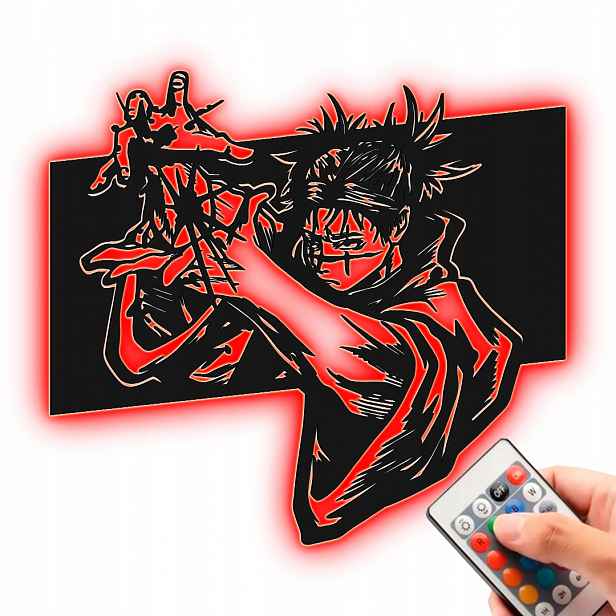 Choso Jujutsu Kaisen Noční Lampa Led Obraz Anime 3D Dárek Rgb dálkové ovládání