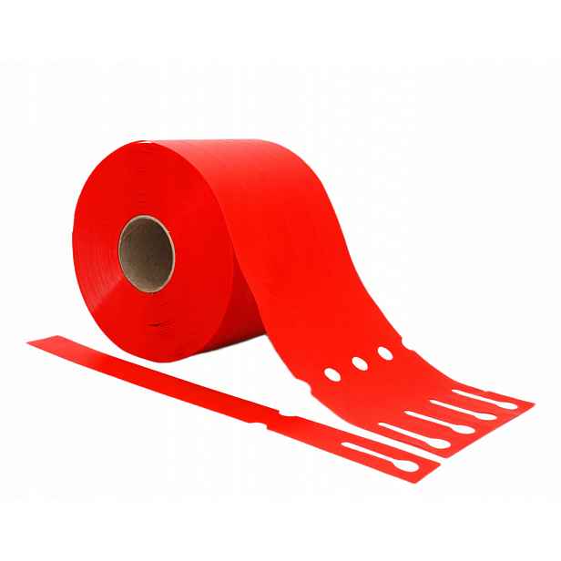 Smyčkové zahradnické/sadové etikety Červené 254x25 mm (25x254) 1000 ks