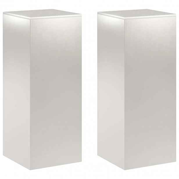 vidaXL Stojan na rostliny 2 pcs Stříbrná 40 x 40 x 100 cm Ocel