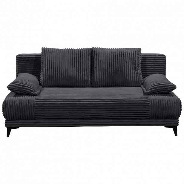 MID.YOU ROZKLÁDACÍ POHOVKA, textil, černá