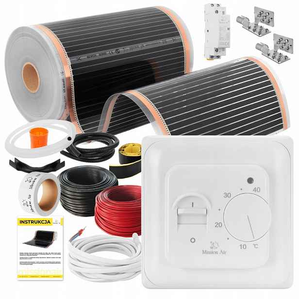 Set Fólie Vyhřívací Podložka Infračervená 160W 22m²